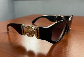 Occhiali da Sole Unisex Nero Oro Medusa Versace