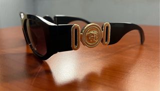 Occhiali da Sole Unisex Nero Oro Medusa Versace