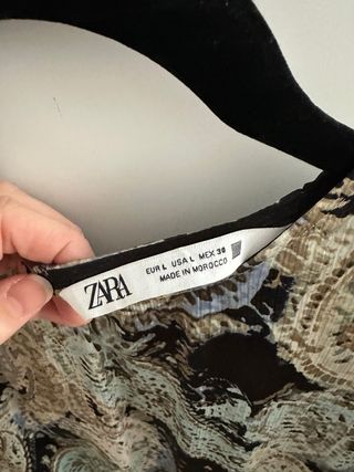 Vestido estampado corto