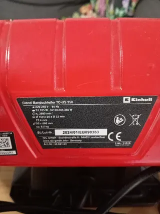 Lijadora de banda Einhell TC-US 350