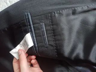 Chaqueta de traje hombre negra