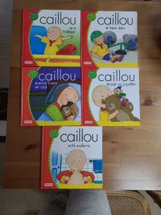 Lote 5 libros Caillou