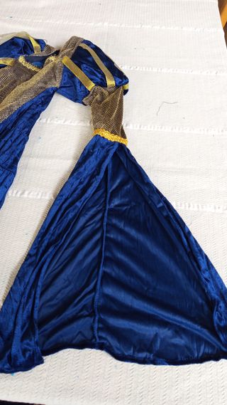 Disfraz Dama Medieval Azul Mujer M/L Nuevo