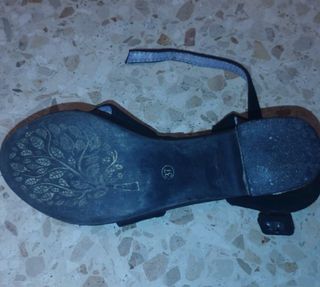 Sandalias de tacón negras mujer