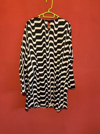 Vestido mujer estampado ondas