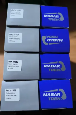 4 Coches Madera Mabar Renfe