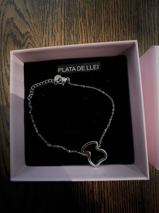 Pulsera Plata de Ley Oso ajustable