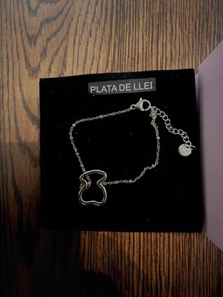 Pulsera Plata de Ley Oso ajustable