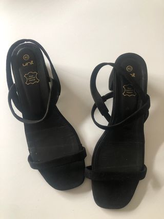 Sandalias Unit Talla 40 Piel Negra