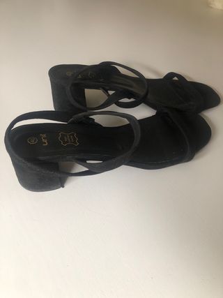Sandalias Unit Talla 40 Piel Negra