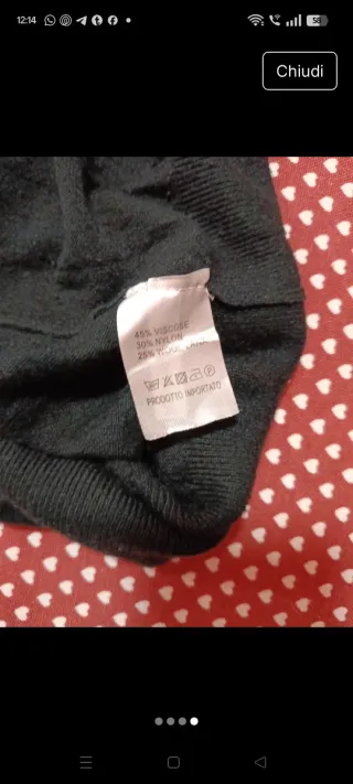 Vestito invernale nero con rouches