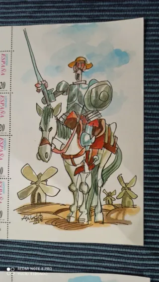 Colección sellos españoles El Quijote