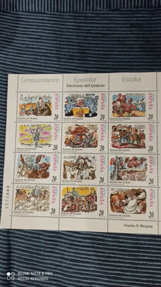 Colección sellos españoles El Quijote