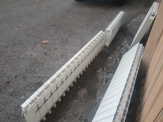 Radiadores de metal blancos