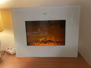 Calefacción efecto chimenea cristal