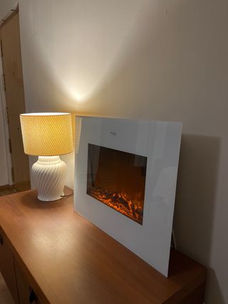 Calefacción efecto chimenea cristal