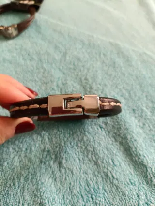 Confezione da 3 Bracciali Uomo Lotu Marrone/Argento