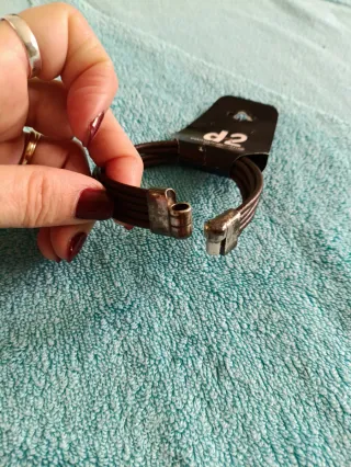 Confezione da 3 Bracciali Uomo Lotu Marrone/Argento