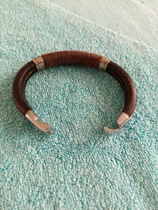 Confezione da 3 Bracciali Uomo Lotu Marrone/Argento