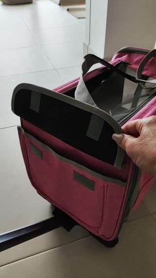 Transportín para gato/perro con ruedas