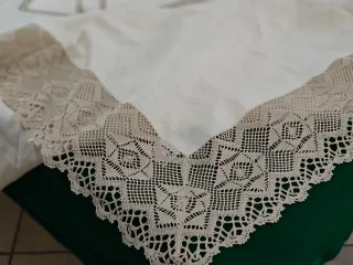 Tovaglia Paoletti Lino 12 Pezzi con Ricamo