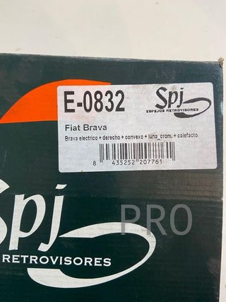 Fiat brava retrovisor derecho ref: E0832