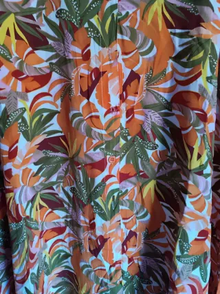 Vestido largo estampado mujer