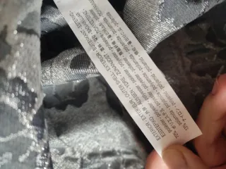 Falda Zara Azul Marino y Plateada