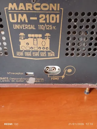Radio Antigua Marconi UM-2101