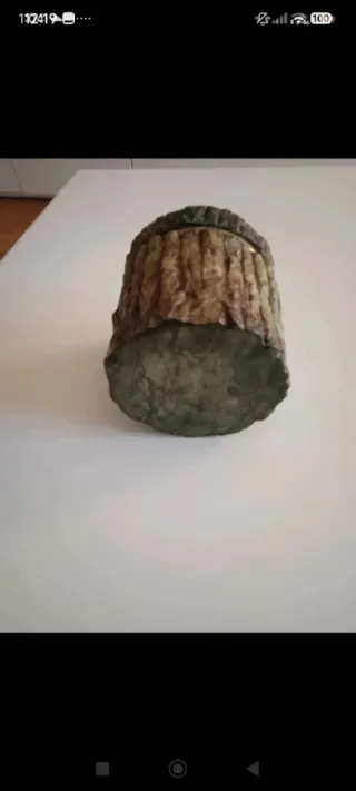 Scatolina marmo verde e metallo