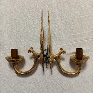 Apliques de Pared Dorados (2 unidades)