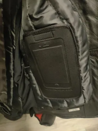 Cazadora de piel para moto