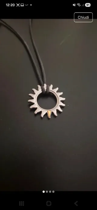 Collana Morellato Sole Dorato Argento