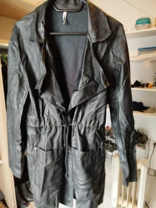 Chaqueta de piel sintética mujer