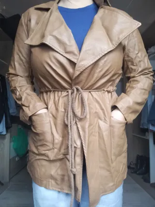 Chaqueta de piel sintética mujer