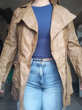 Chaqueta de piel sintética mujer