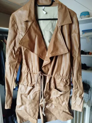 Chaqueta de piel sintética mujer