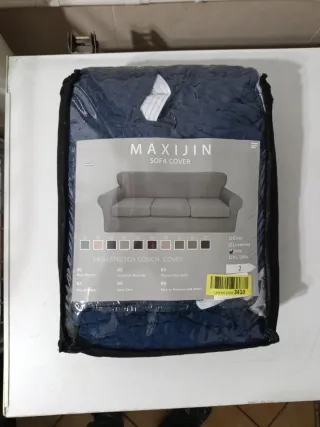 Funda Sofá Granbest 3 Plazas Elástica Azul