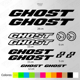 Pegatinas Ghost mtb bicicleta descenso carretera