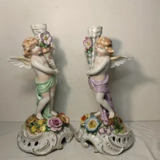 Von Schierholz Candelabros Porcelana 30cm