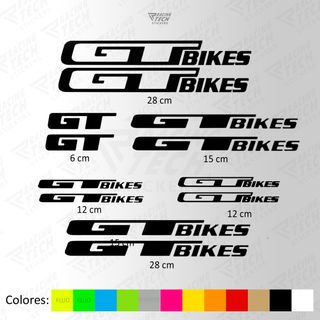 Pegatinas GT Bikes bmx pista enduro trail descenso