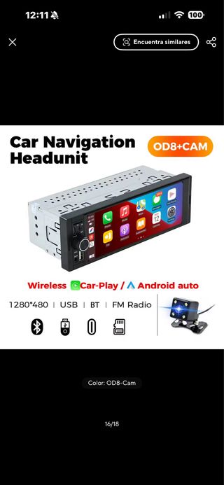 Radio Coche Android Auto/Apple Car Play