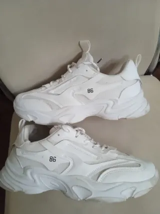 Zapatillas deportivas blancas mujer