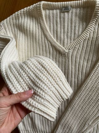 Jersey de punto crema