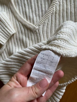 Jersey de punto crema