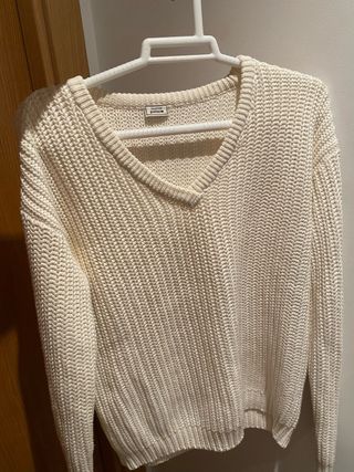 Jersey de punto crema