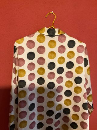 Blusa mujer lunares grandes multicolor
