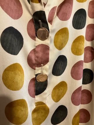 Blusa mujer lunares grandes multicolor