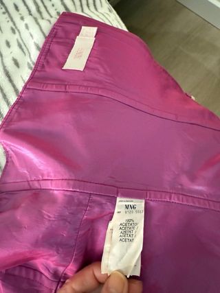 Vestido Mango Morado Talla S/36