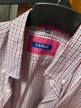 Camisa de cuadros LANGZI Talla L